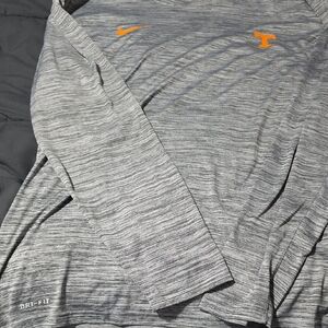 Nike Tennessee Heather Gray and Orange Long Sleeve Tee
